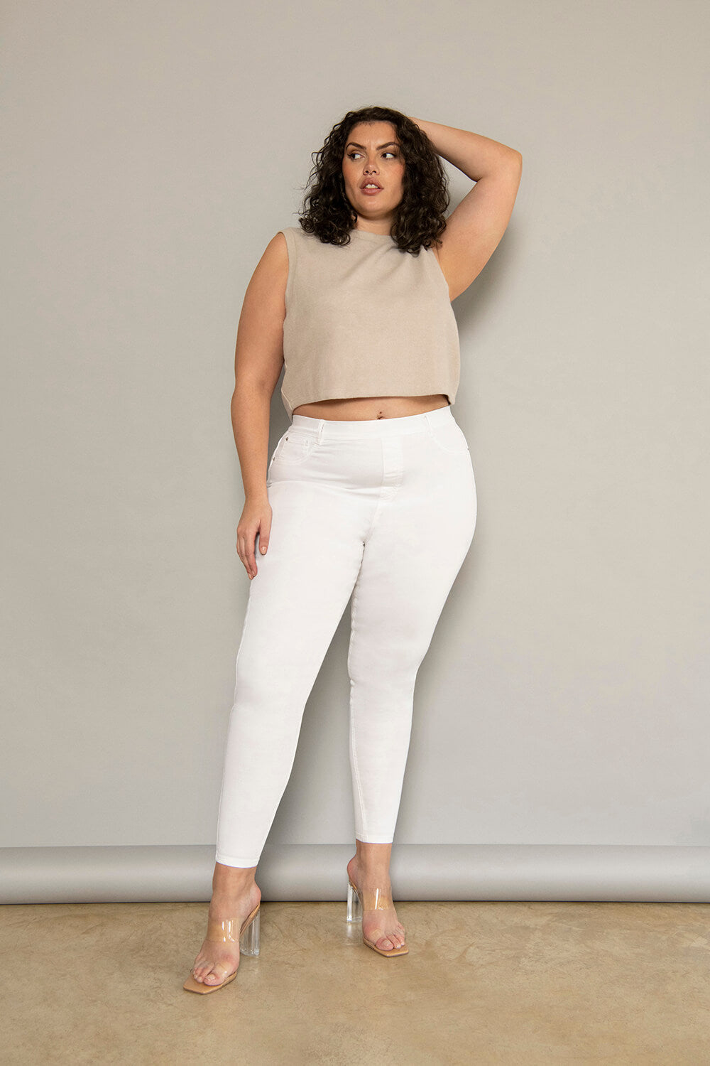 Ultimate Jeggings Curvy - White