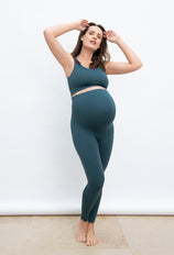 Ultimate Seamless Umstandsleggings - Teal-Blaue