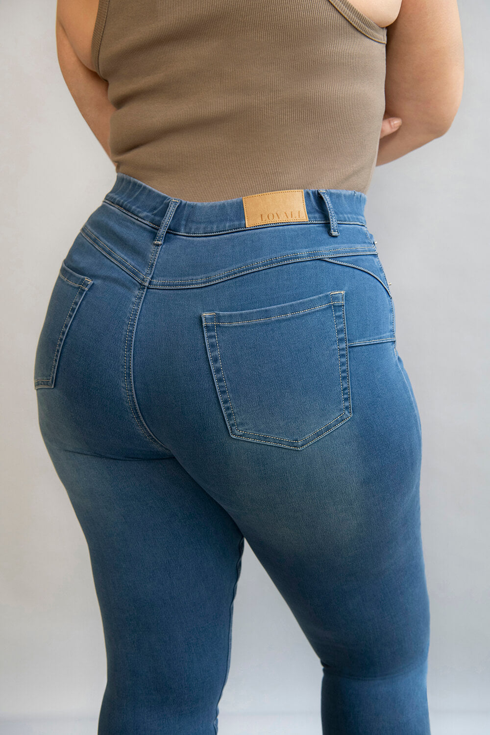 Ultimate 7/8 Jeggings Kurve - Mittelblau
