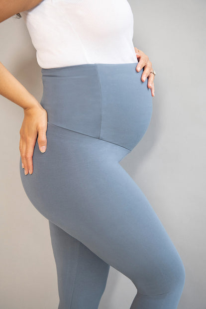 Alltägliche Leichte Umstandsleggings - Stahlblau