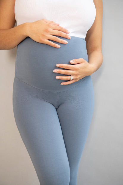 Alltägliche Leichte Umstandsleggings - Stahlblau