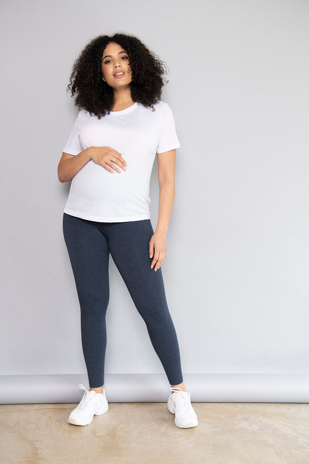 Alltägliche Umstandsleggings - Infinity-Blau