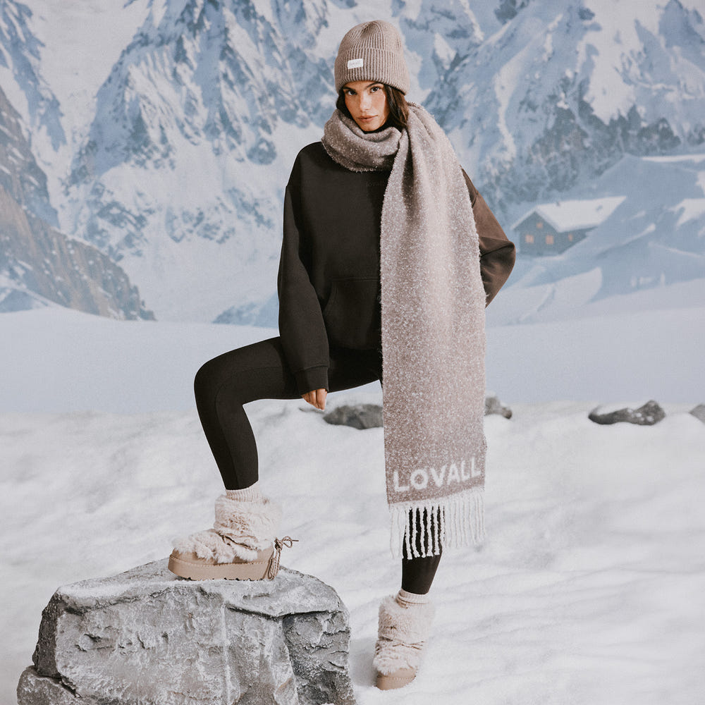 Winter Alltagsleggings mit hohem Bund - Black Coffee