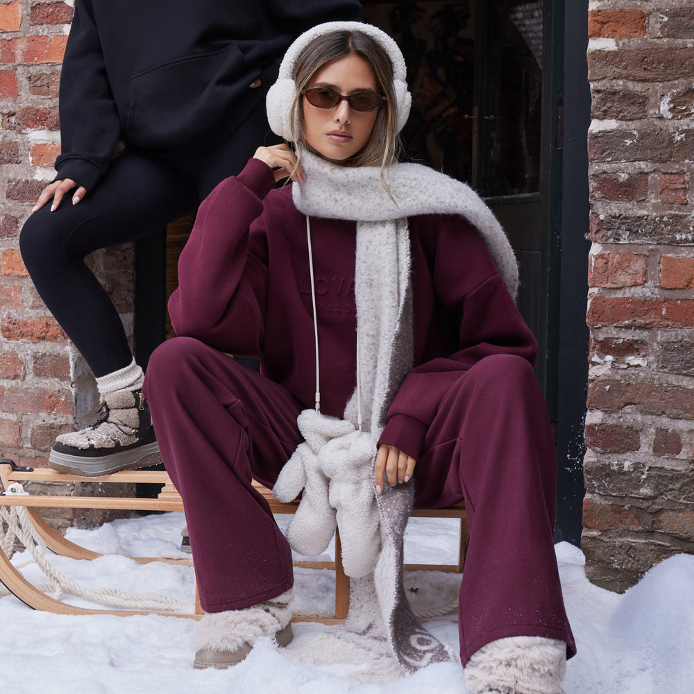 Winterhose mit weitem Bein – Black Coffee