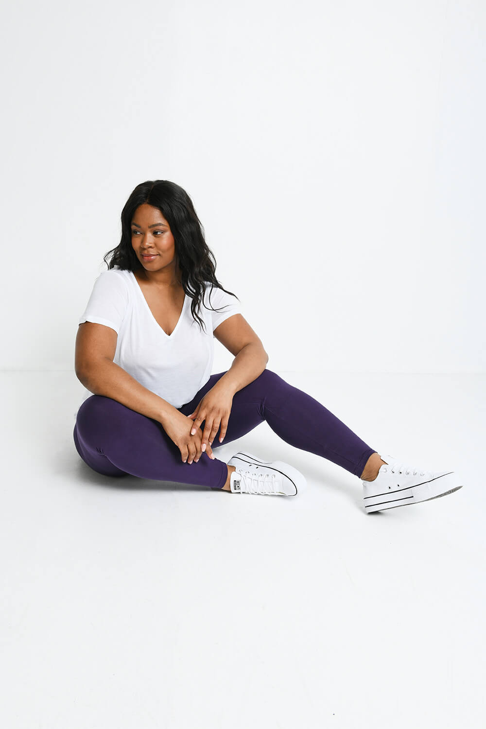 Everyday Radlerhose Lightweight Curvy - Acai Purple