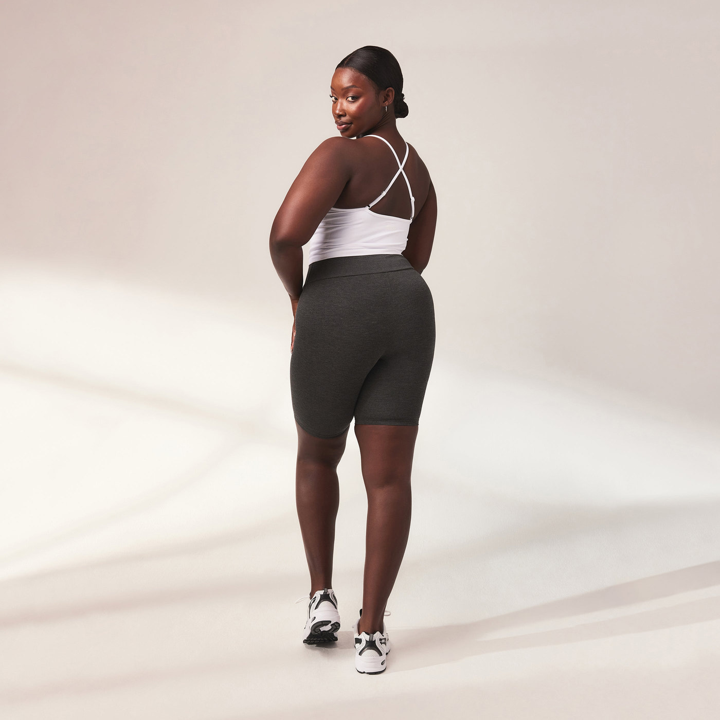 Everyday Radlerhose Lightweight Curvy - Dark Grey Marl