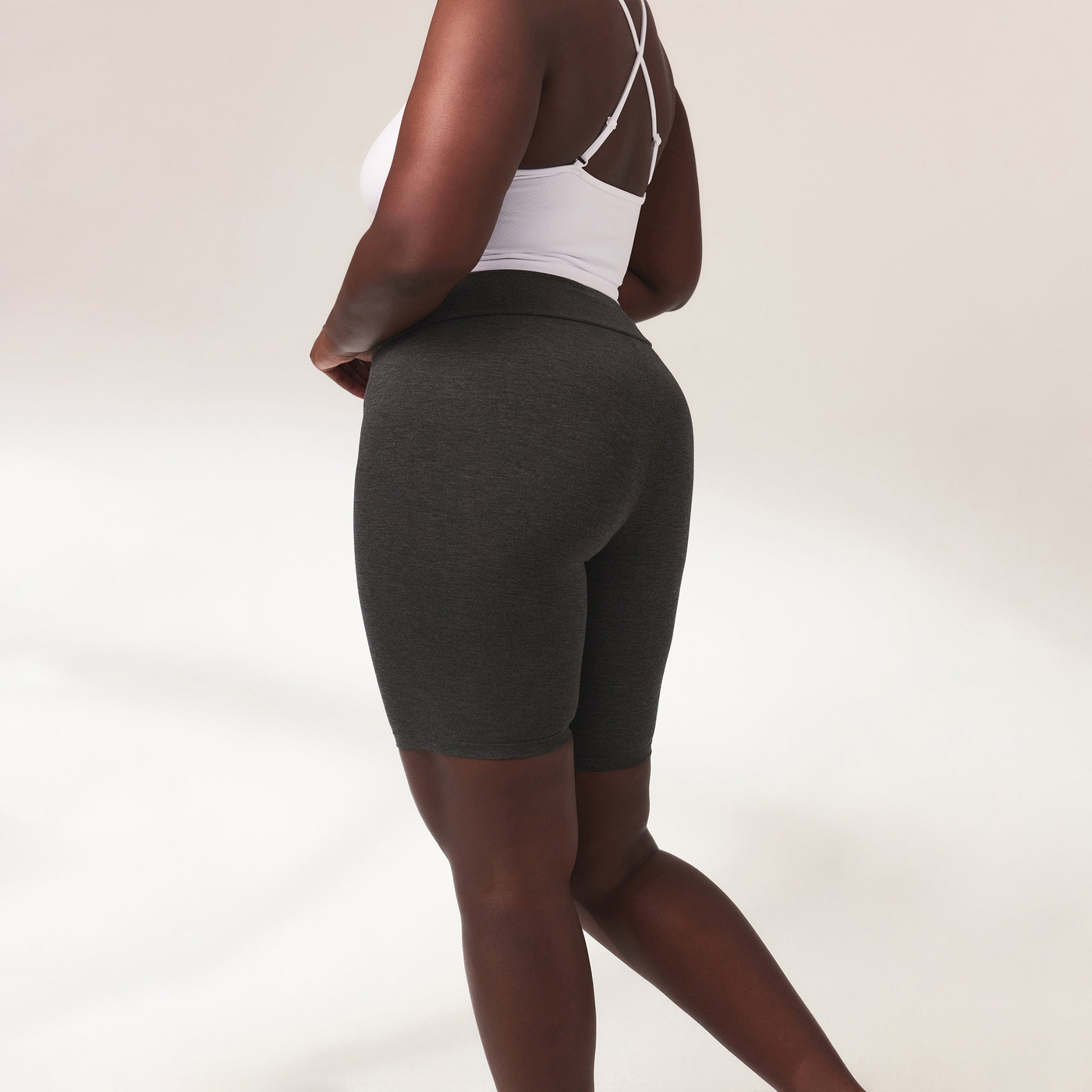Everyday Radlerhose Lightweight Curvy - Dark Grey Marl