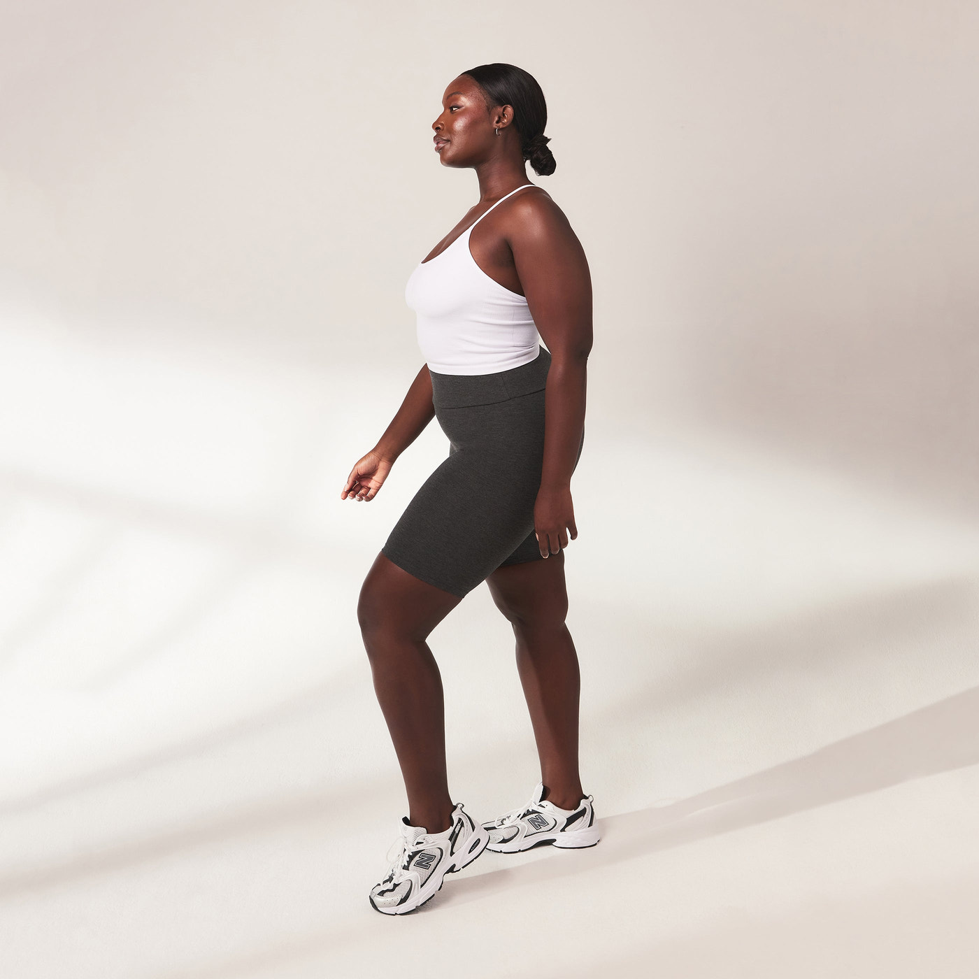 Everyday Radlerhose Lightweight Curvy - Dark Grey Marl