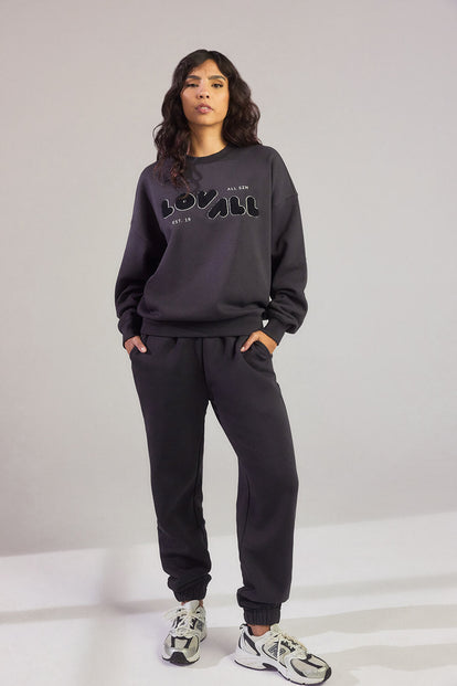 ALL SZN Übergröße Bio-Sweatshirt Curvy Style 2 - Shadow