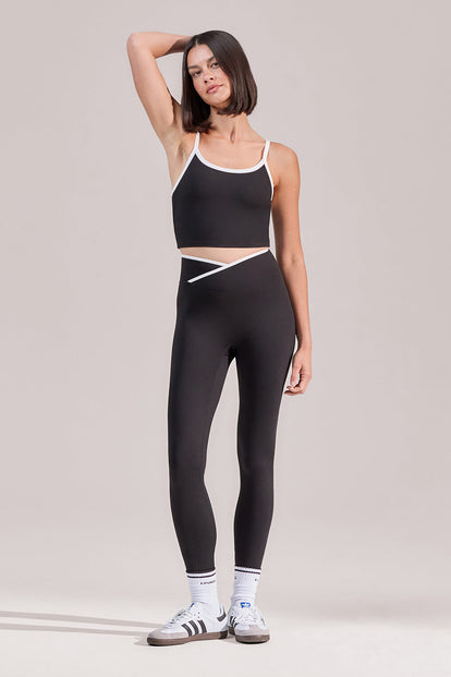 Ultimate Everyday Wrap Waist Leggings - Black