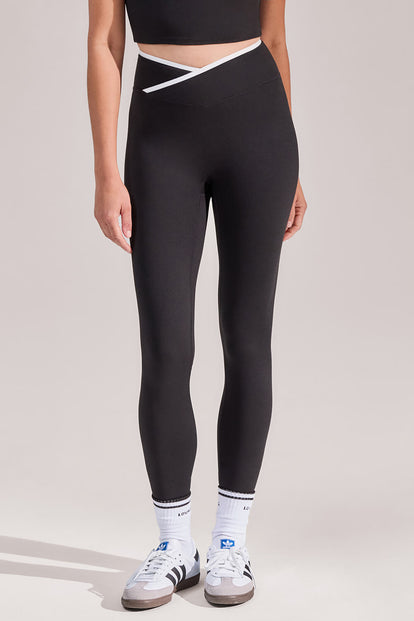 Ultimate Everyday Wrap Waist Leggings - Black