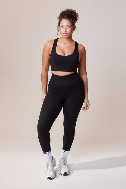 Sculpt Seamless Sports Bra - Black