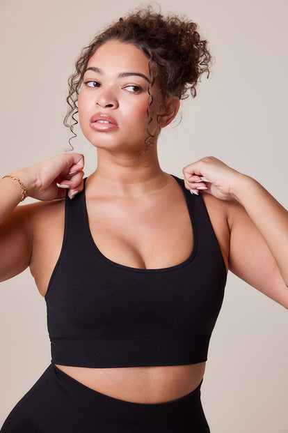 Sculpt Seamless Sports Bra - Black