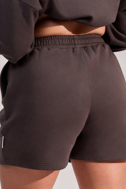 Curve ALL SZN Organic Sweat Shorts - Black Coffee