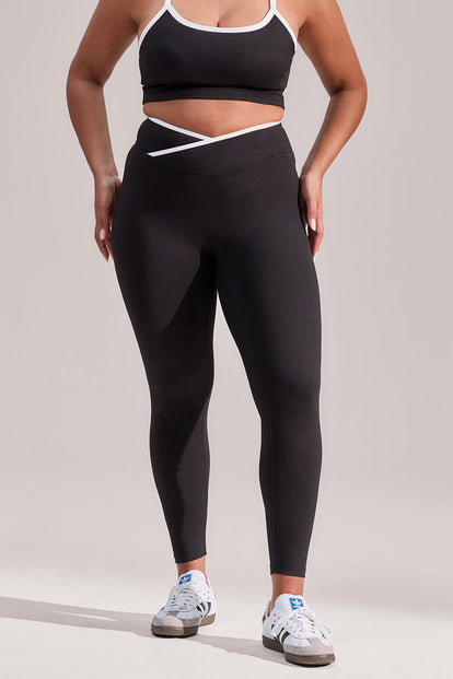 Curve Ultimate Everyday Wrap Waist Leggings - Black