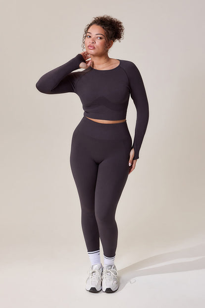 Sculpt Seamless Long Sleeve Top - Shadow