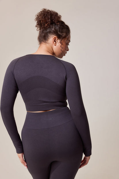 Curve Sculpt Seamless Long Sleeve Top - Shadow