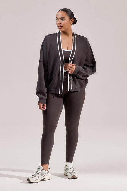 Curve Ultimate Everyday Wrap Waist Leggings - Black Coffee