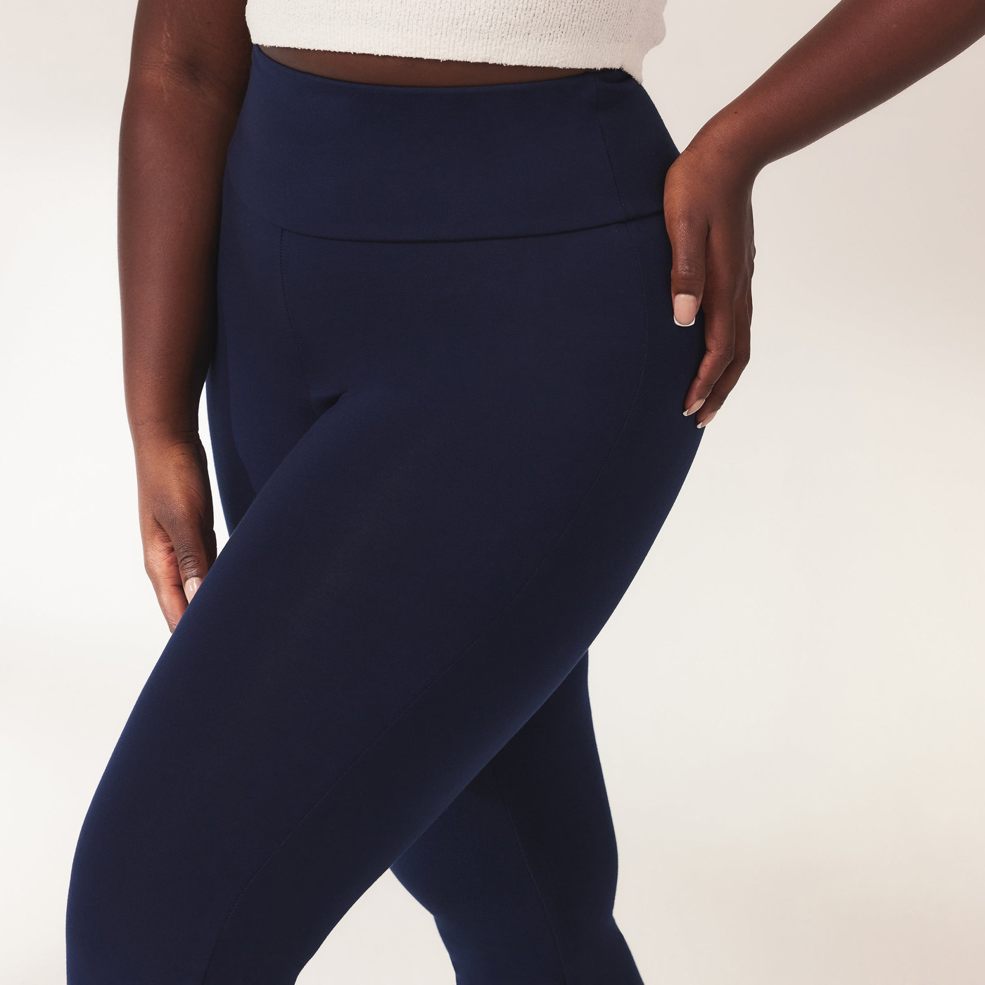 Schlaghose Leggings Lightweight Curvy - Navy