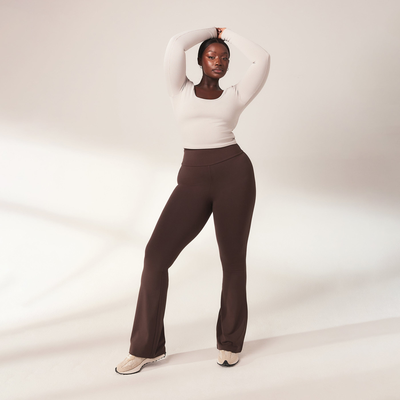 Schlaghose Leggings Lightweight Curvy - Espresso Brown