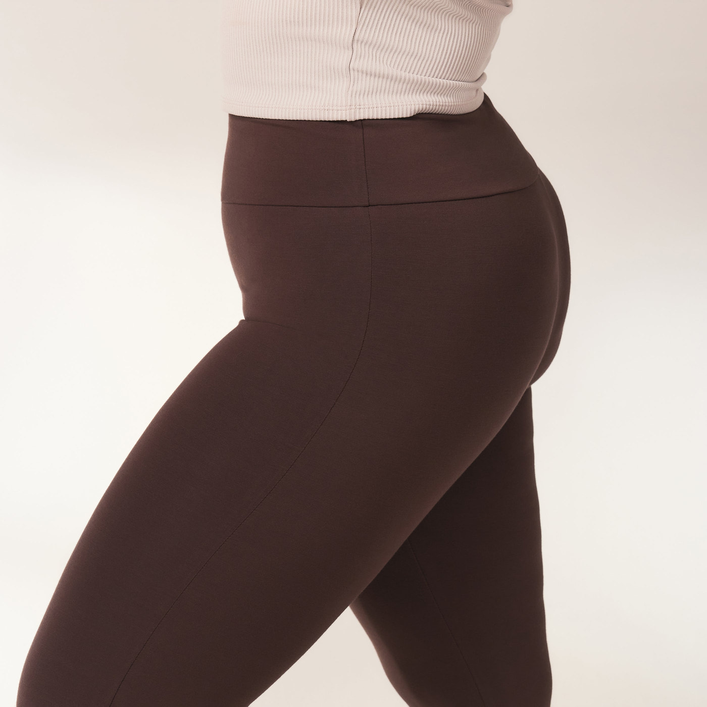 Schlaghose Leggings Lightweight Curvy - Espresso Brown