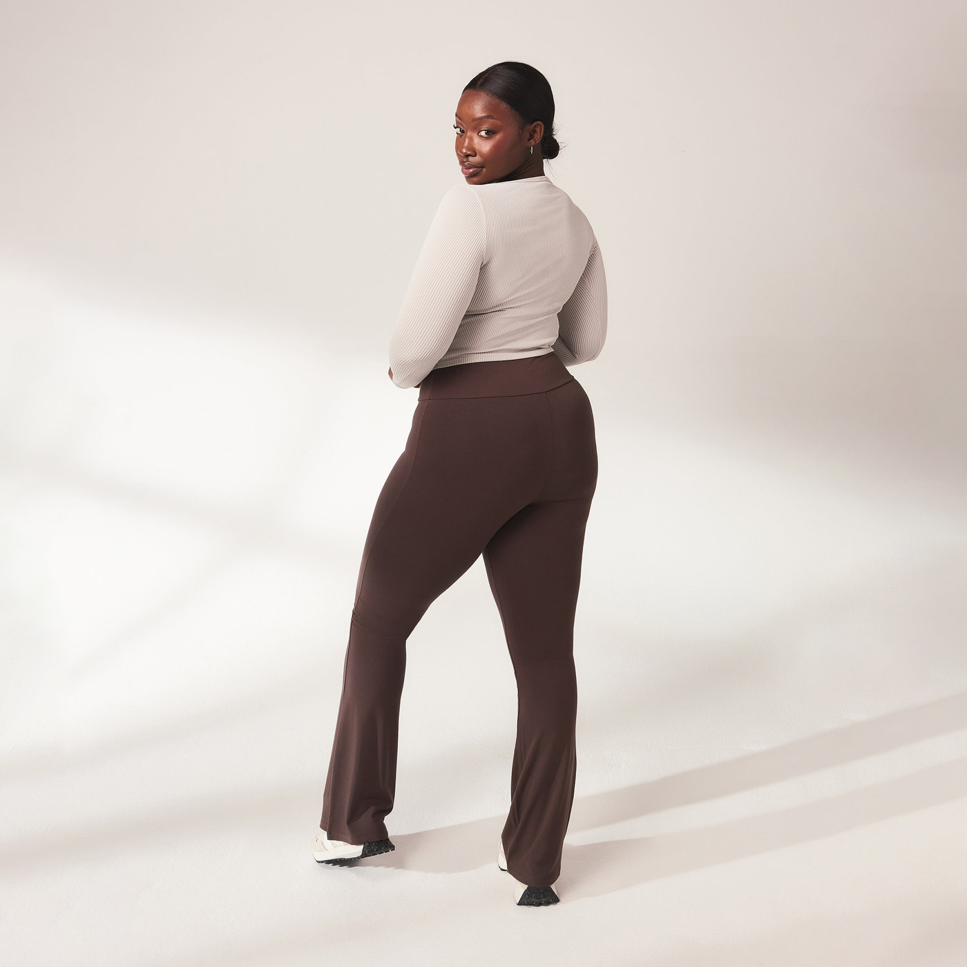 Schlaghose Leggings Lightweight Curvy - Espresso Brown