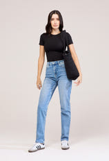 Straight Jeans – Mittelblau