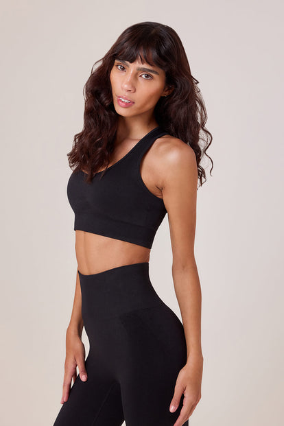 Sculpt Seamless Sports Bra - Black