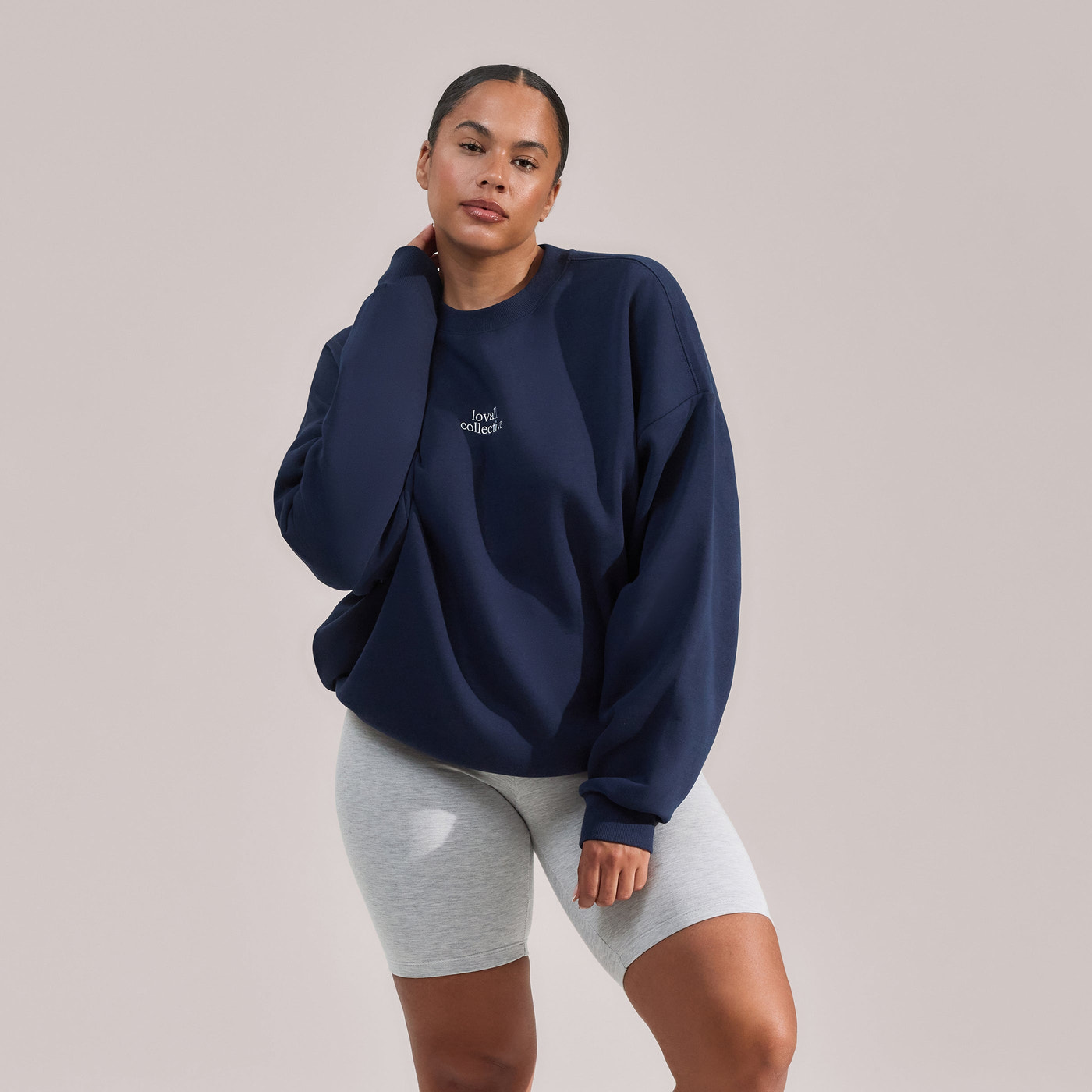 Everyday Radlerhose Lightweight Curvy - Light Grey Marl