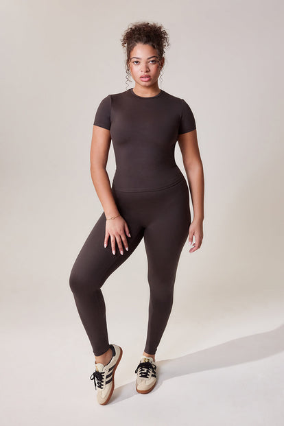Curve Ultimate Everyday Leggings - Black Coffee