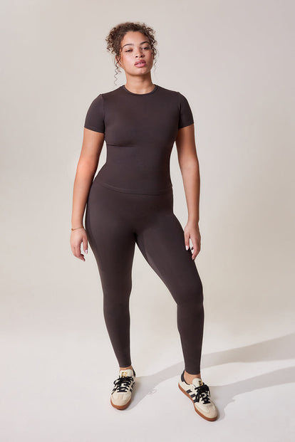 Curve Ultimate Everyday Leggings - Black Coffee