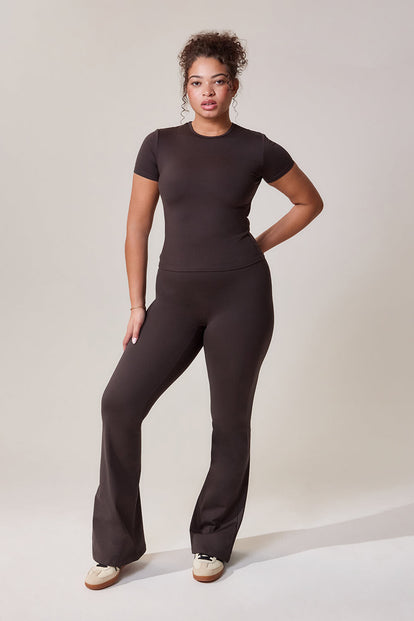 Ultimate Everyday Flare Leggings - Black Coffee