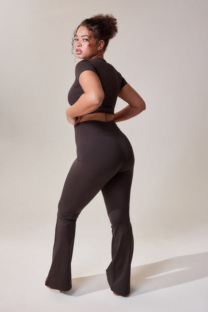 Ultimate Everyday Flare Leggings - Black Coffee