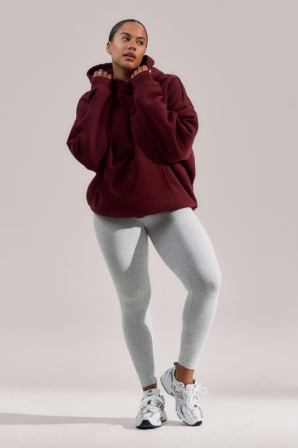Everyday Radlerhose Lightweight Curvy - Light Grey Marl