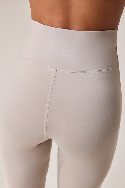 Ultimate Everyday Flare Leggings - Oatmeal Beige