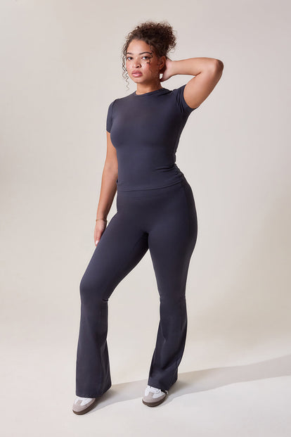 Curve Ultimate Everyday Flare Leggings - Vintage Navy