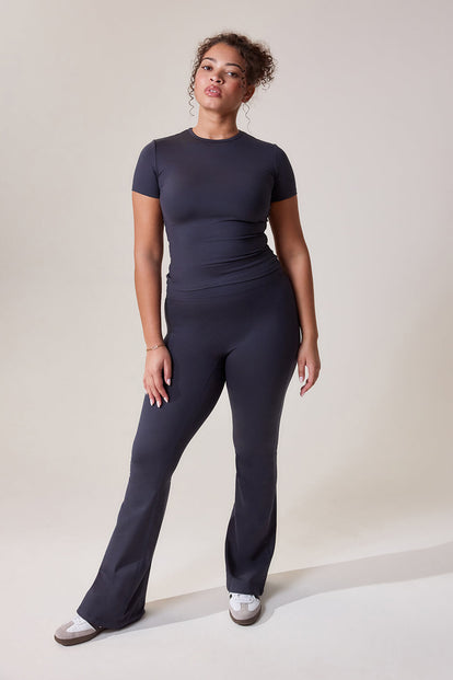 Curve Ultimate Everyday Flare Leggings - Vintage Navy