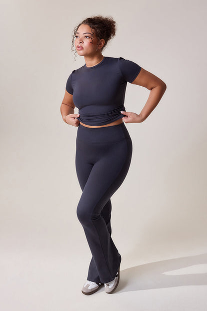 Curve Ultimate Everyday Flare Leggings - Vintage Navy