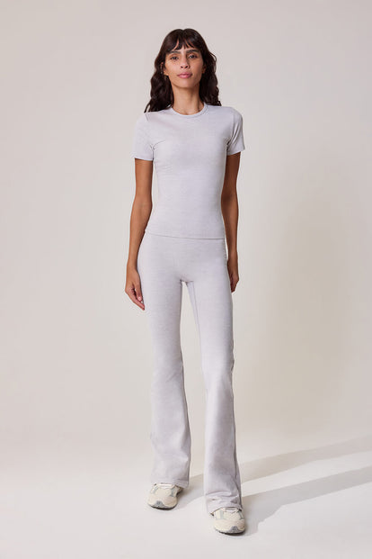 Ultimate Everyday Flare Leggings - Light Grey Marl