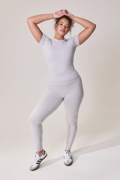 Curve Ultimate Everyday T-shirt - Light Grey Marl