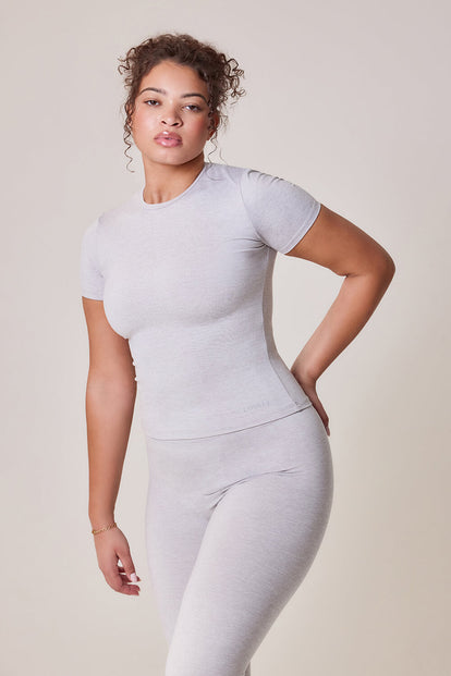 Curve Ultimate Everyday T-shirt - Light Grey Marl