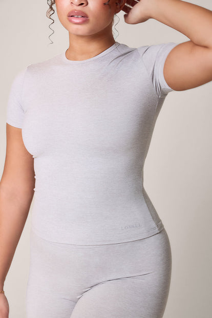 Curve Ultimate Everyday T-shirt - Light Grey Marl
