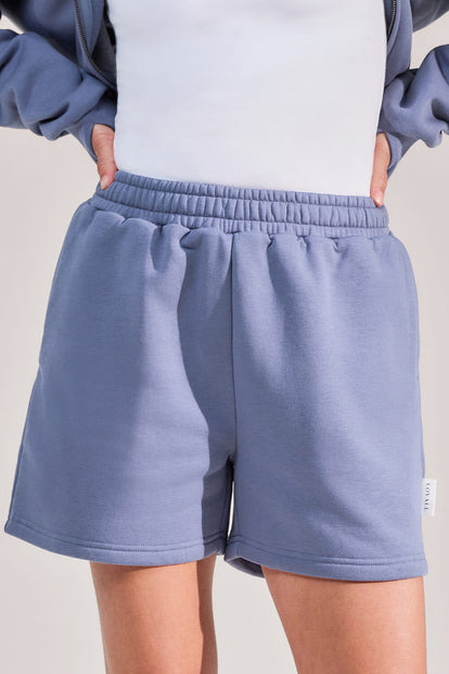 ALL SZN Organic Sweat Shorts - Ice Blue