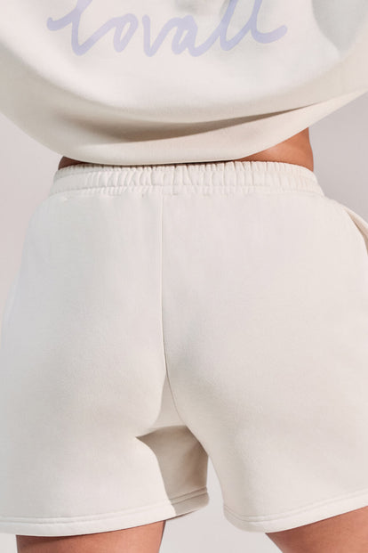 Curve ALL SZN Organic Sweat Shorts - Ecru