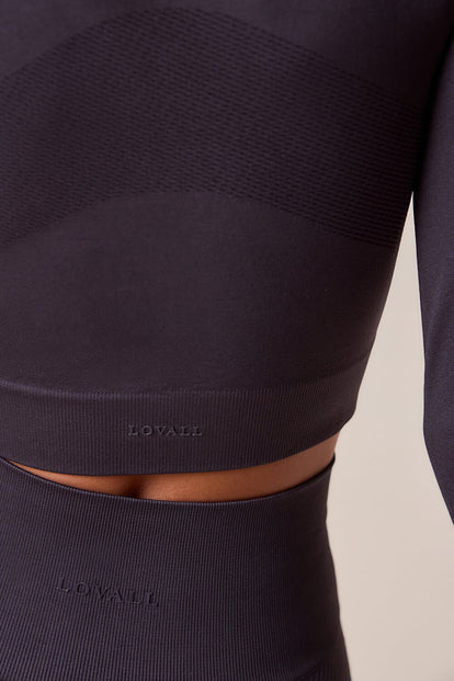 Sculpt Seamless Long Sleeve Top - Shadow