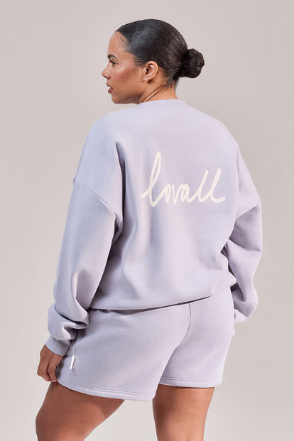 Curve ALL SZN Organic Sweat Shorts - Lilac Mist