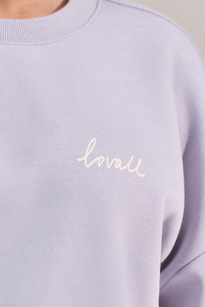 Curve ALL SZN Organic Oversized Graphic Sweatshirt Euphoric - Lilac Mist