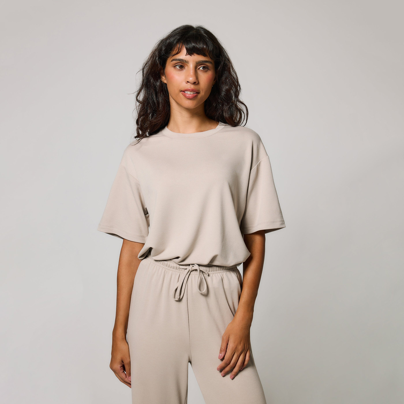 Soft Touch Lounge Set Mit Weitem Bein Curvy - Oatmeal Beige