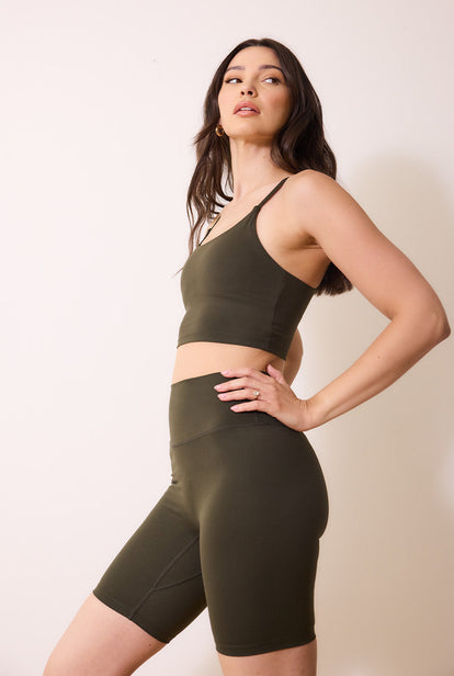 24/7 Revitalise Sport Bh Curvy - Deep Olive
