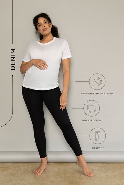 Umstandsjeggings - Black